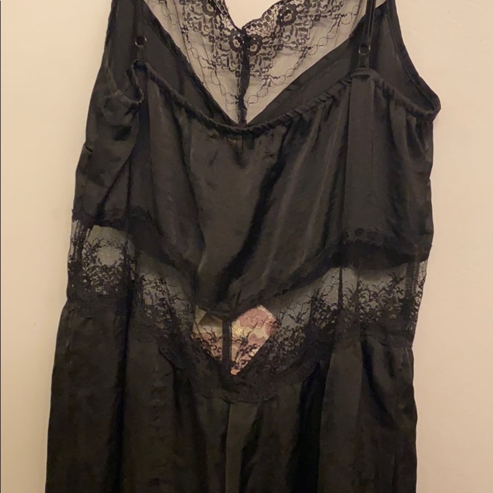 band of gypsies black lace lingerie romper - Picture 3 of 4